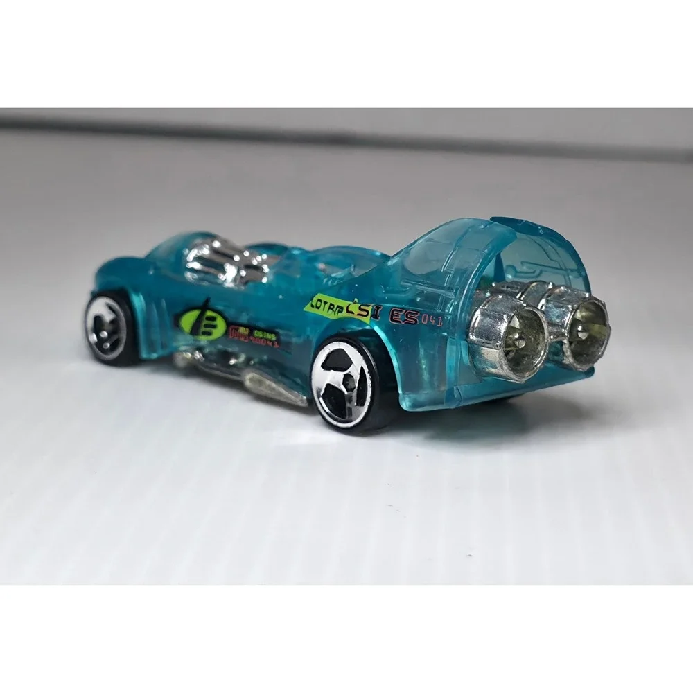 1995 Hot‎ Wheels Power Rocket Teal Clear Malaysia